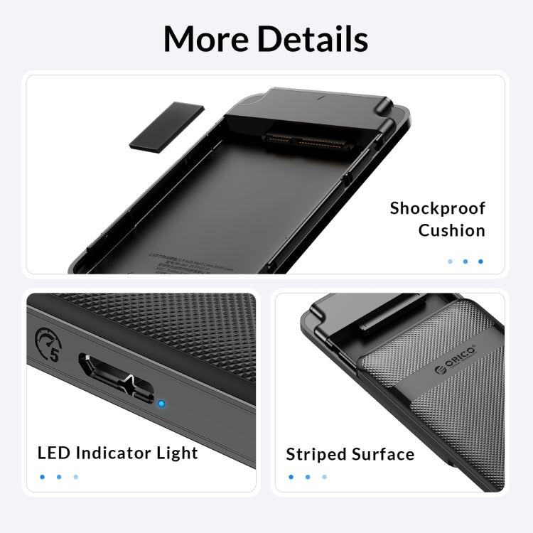 ORICO 2.5" USB 3.0 Hard Drive Enclosure for Gaming PC