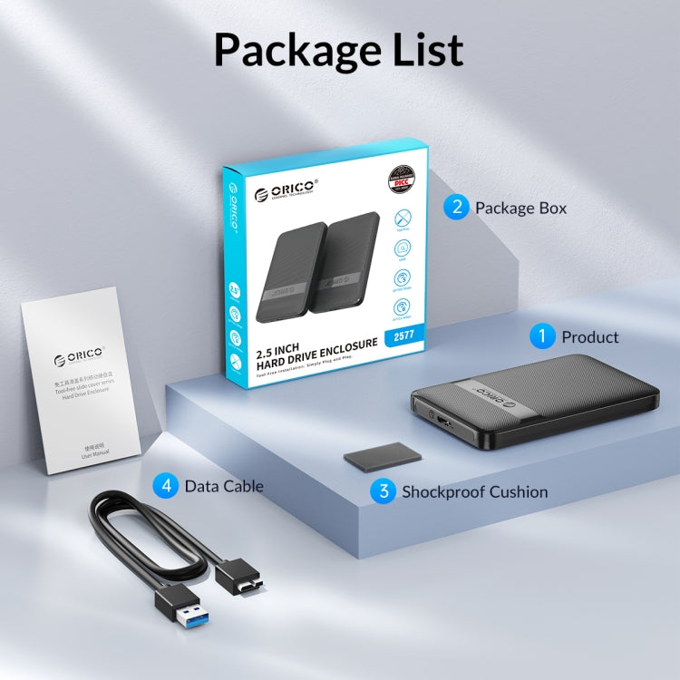 ORICO 2.5" USB 3.0 Hard Drive Enclosure for Gaming PC