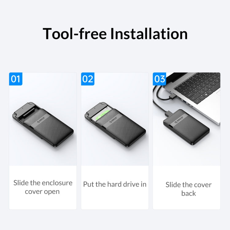 ORICO 2.5" USB 3.0 Hard Drive Enclosure for Gaming PC