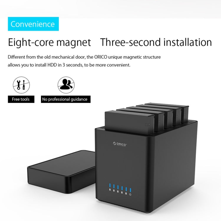 Boîtier de disque dur USB 3.0 5 baies pour PC Gaming