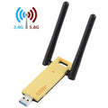 Adaptateur WiFi double bande USB 3.0 AC1200Mbps 2.4GHz et 5GHz, carte réseau externe avec 2 antennes externes, AC1200Mbps USB 3.0