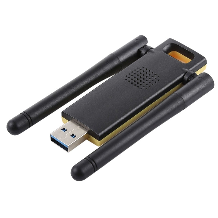 Adaptateur WiFi double bande USB 3.0 AC1200Mbps 2.4GHz et 5GHz, carte réseau externe avec 2 antennes externes, AC1200Mbps USB 3.0