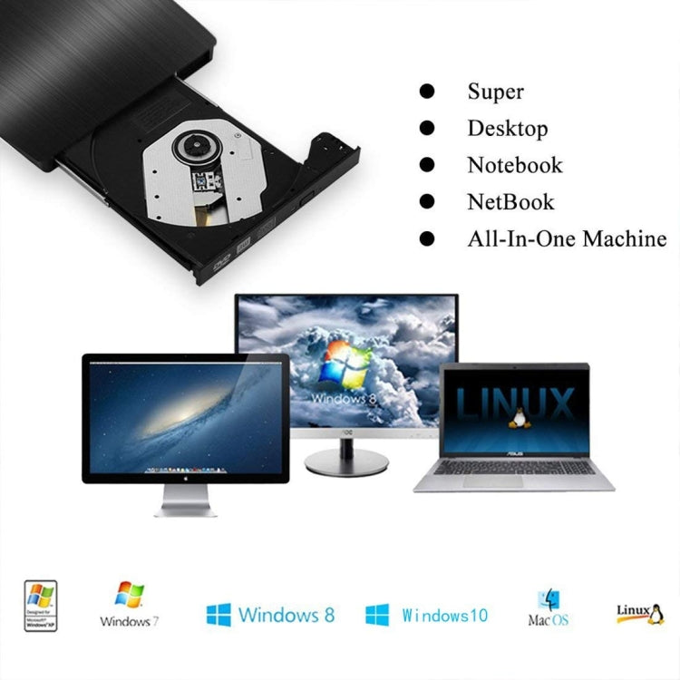 Lecteur DVD externe USB 3.0 pour PC - Accessoire Gaming