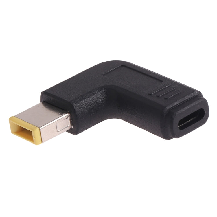 Connecteur adaptateur coudé USB-C/Type-C femelle vers Lenovo, grand carré mâle, pour ordinateurs portables Lenovo, Lenovo Big Square Elbow