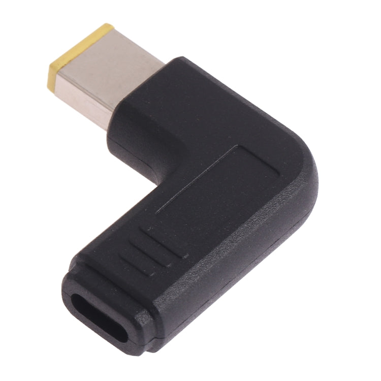 Connecteur adaptateur coudé USB-C/Type-C femelle vers Lenovo, grand carré mâle, pour ordinateurs portables Lenovo, Lenovo Big Square Elbow
