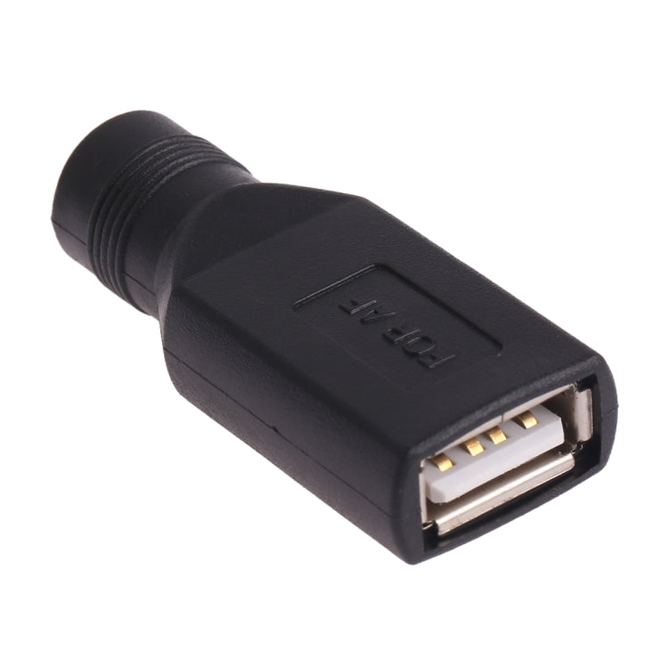 Female USB to 5.5 x 2.1 mm Jack Adapter for PC