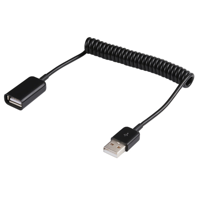 Câble spiralé à ressort USB-A mâle vers USB-A femelle de 1 m, AM to AF, Length: 1.0m