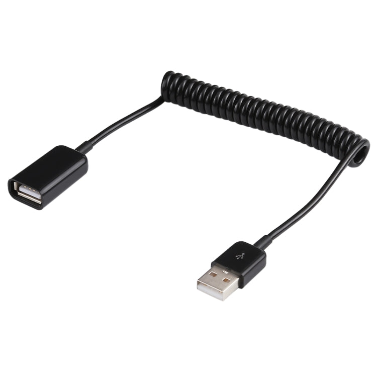 Câble spiralé à ressort USB-A mâle vers USB-A femelle de 1 m, AM to AF, Length: 1.0m