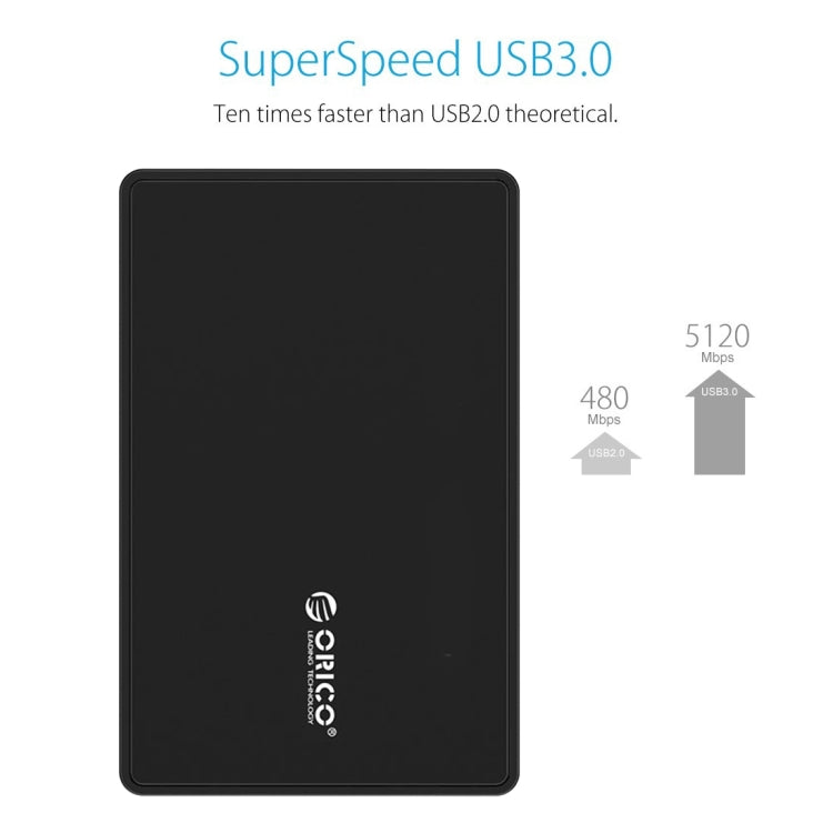 Boîtier de disque dur externe USB 3.0 pour PC 2.5 pouces