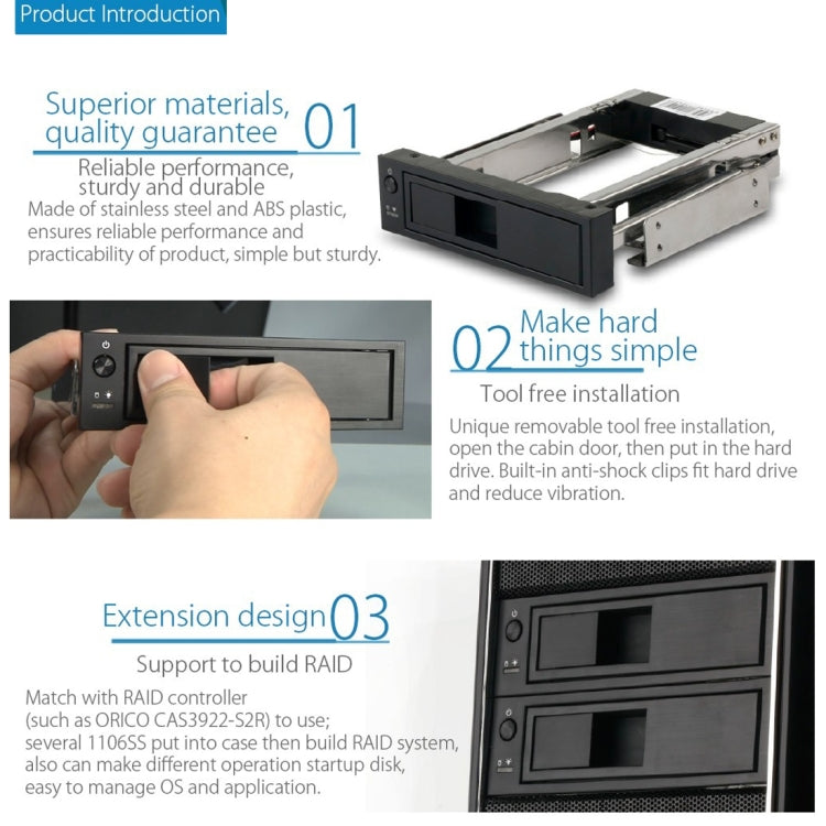 ORICO 1106SS 3.5-inch Hard Drive Enclosure for Gaming PC