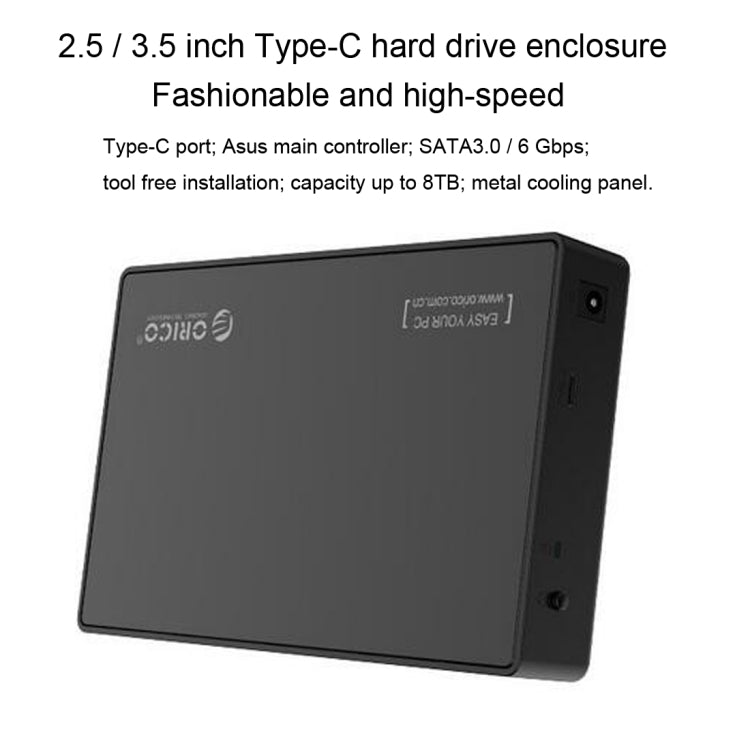 Boîtier de stockage USB-C pour SSD/HDD 2.5/3.5 pouces
