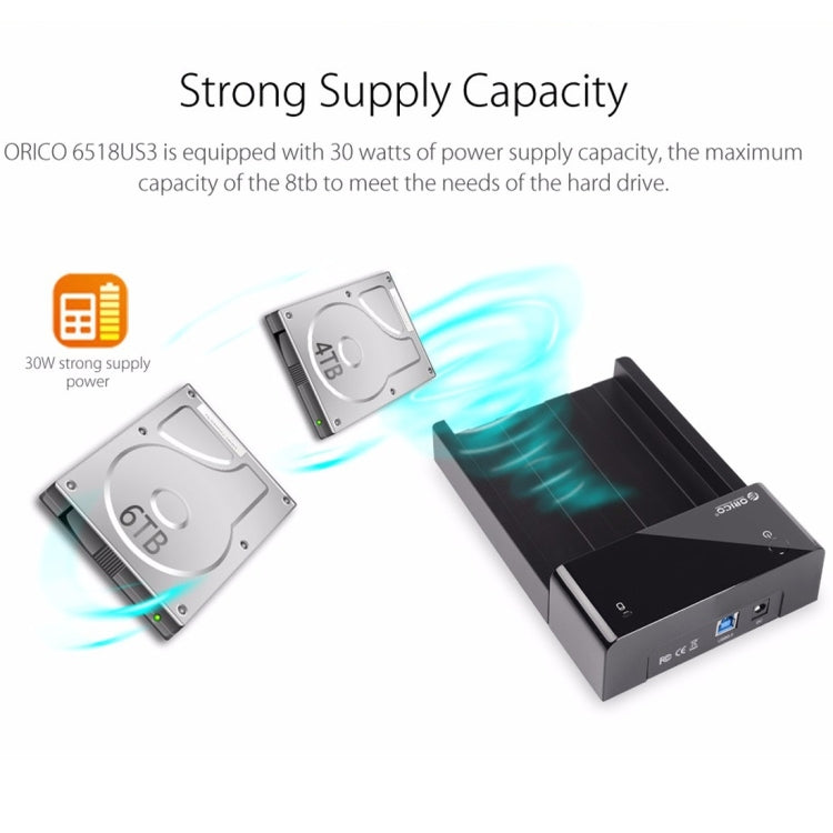 Station d'accueil HDD USB 3.0 pour PC - ORICO 6518US3