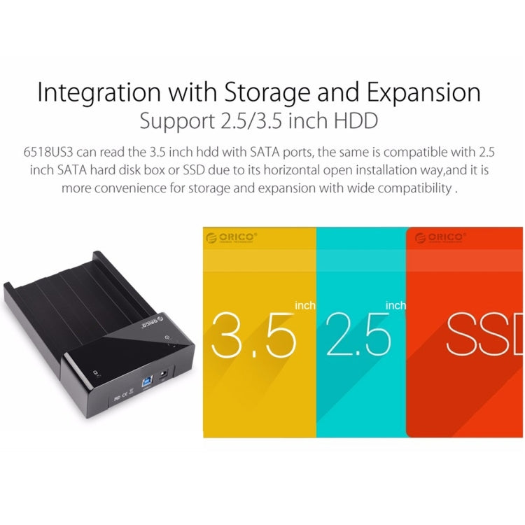 Station d'accueil HDD USB 3.0 pour PC - ORICO 6518US3