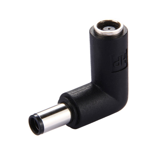 DC 4506 Male to DC 7406 Female Power Adapter Connector for HP Laptop, 90 Degree Right Angle Elbow, DC 7406 Male to Female
