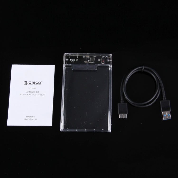 Boîtier Disque Dur Externe USB 3.0 Transparent 2.5" SATA