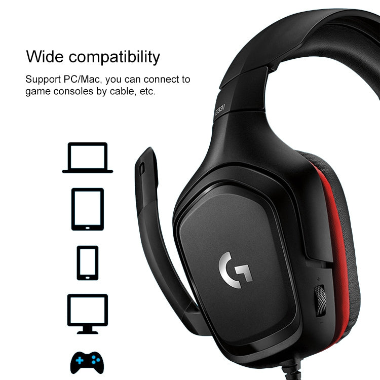 Casque de jeu Logitech G331 Dolby 7.1 - Confort et