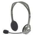 Casque stéréo Logitech H110 à double prise audio 3,5 mm, H110