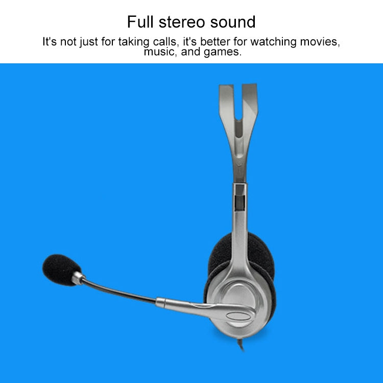 Casque stéréo Logitech H110 à double prise audio 3,5 mm, H110