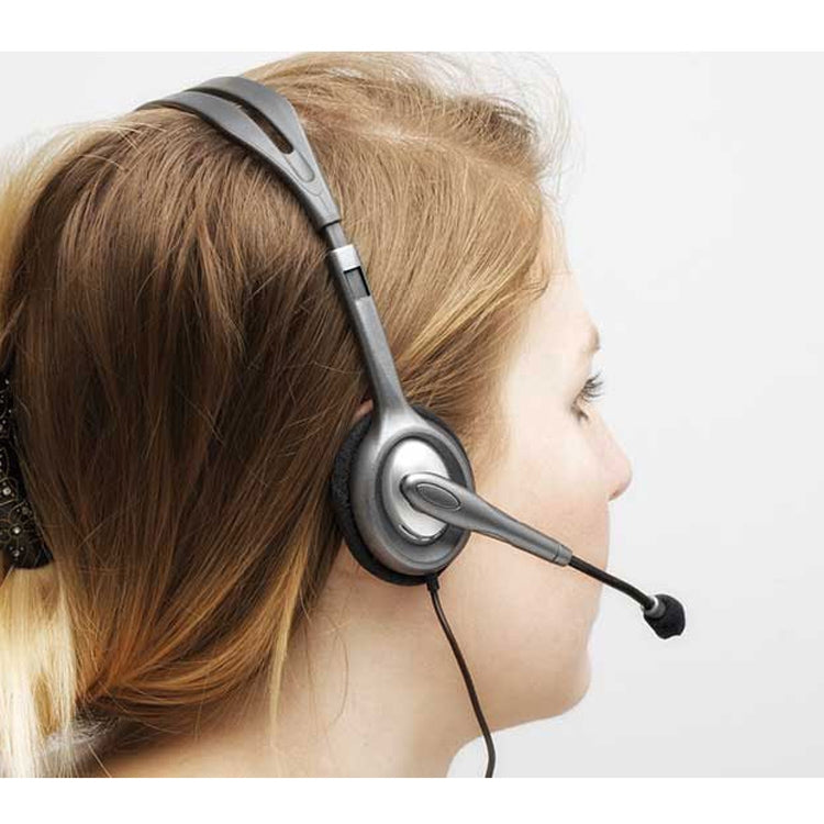 Casque stéréo Logitech H110 à double prise audio 3,5 mm, H110