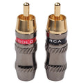 Adaptateur RCA Mâle Plaqué Or pour Audio et Vidéo Gaming