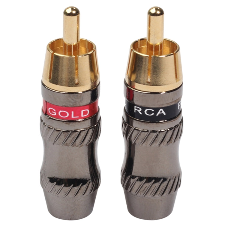 Adaptateur RCA Mâle Plaqué Or pour Audio et Vidéo Gaming