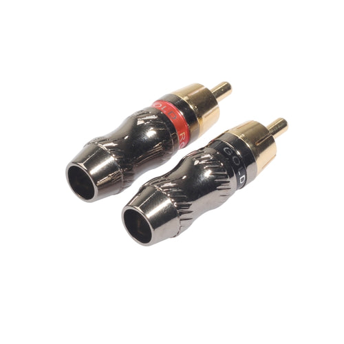 Gold-Plated RCA Male Adapter for Audio and Video Gaming