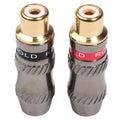 Adaptateur RCA Femelle Plaqué Or - Accessoire Audio PC