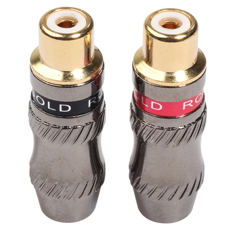 Adaptateur RCA Femelle Plaqué Or - Accessoire Audio PC