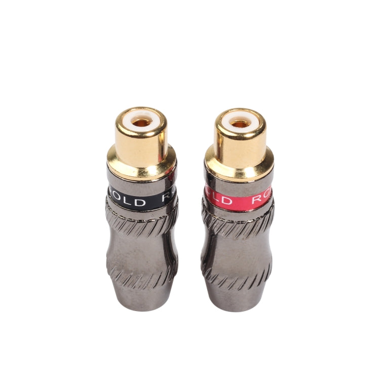 Adaptateur RCA Femelle Plaqué Or - Accessoire Audio PC
