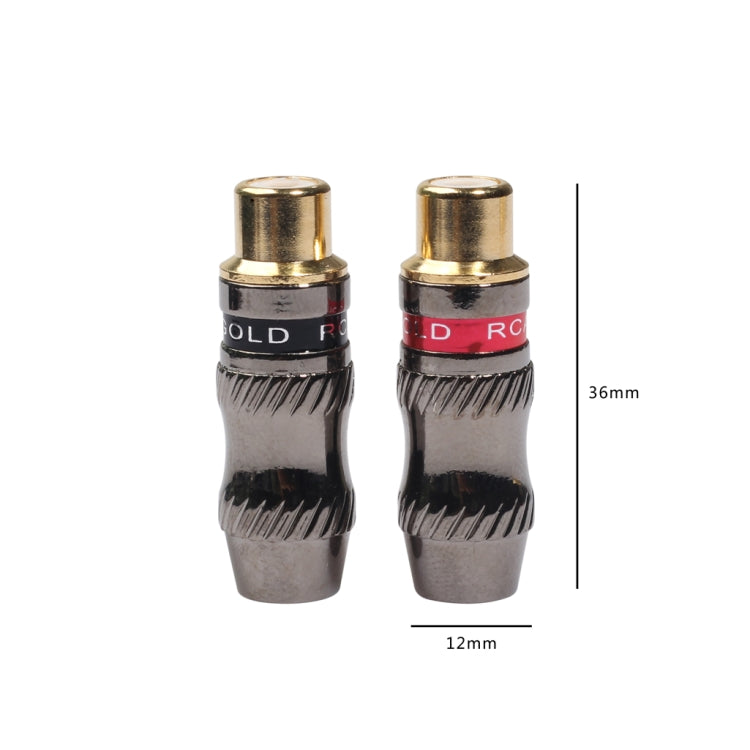 Adaptateur RCA Femelle Plaqué Or - Accessoire Audio PC