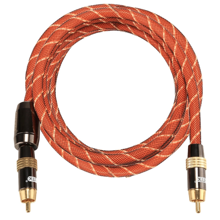 Câble RCA Coaxial 2m Métal Plaqué Or pour PC Gaming