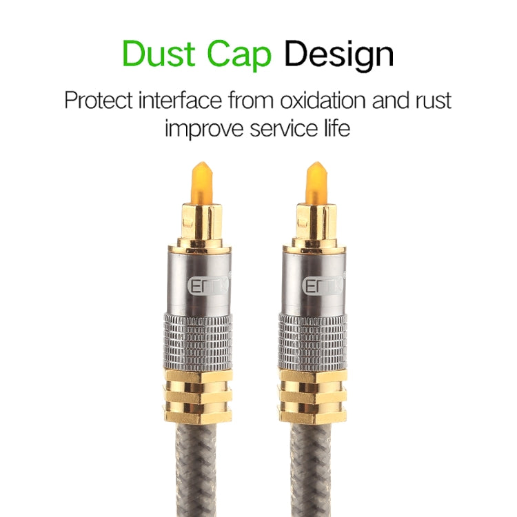 Toslink Optical Cable 5m Gold Plated Metal for Gaming PC