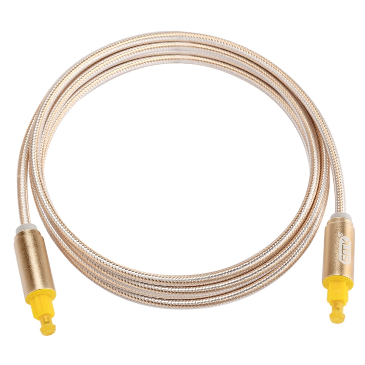 Câble Audio Optique Toslink 1.5m Métal Plaqué Or pour Gaming