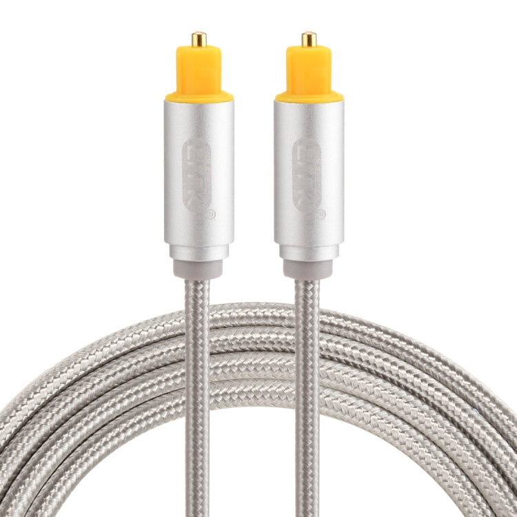Câble Audio Optique Toslink 1.5m Métal Plaqué Or pour Gaming