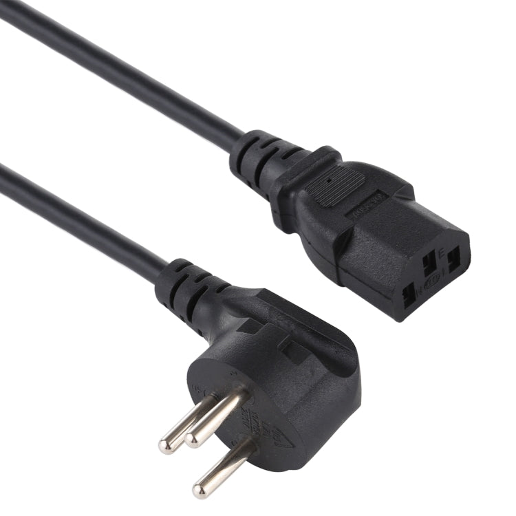 Israel Plug to 3-Pin Desktop PC Power Cord, Cable Length: 1.8m