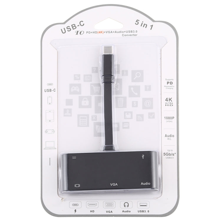 5-in-1 Type-C Converter for Gaming PCs and Accessories