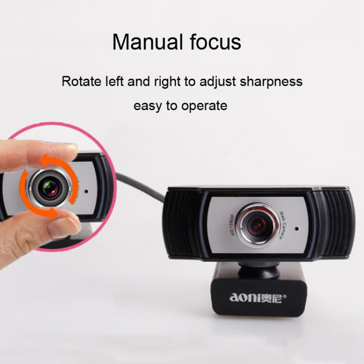 Webcam FHD 1080P Aoni C33 pour Gaming et Téléconférence