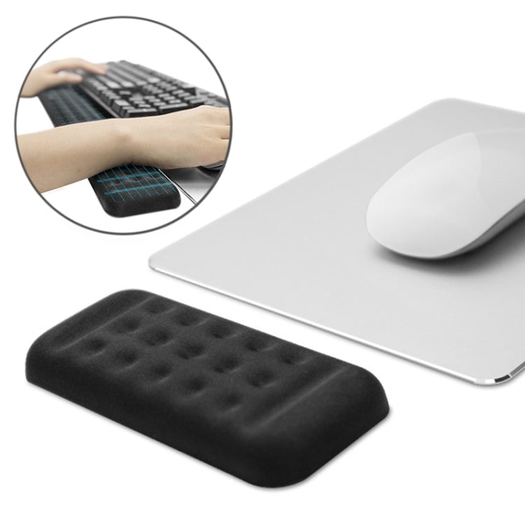 Tapis de souris gaming avec repose-poignet en mousse noire