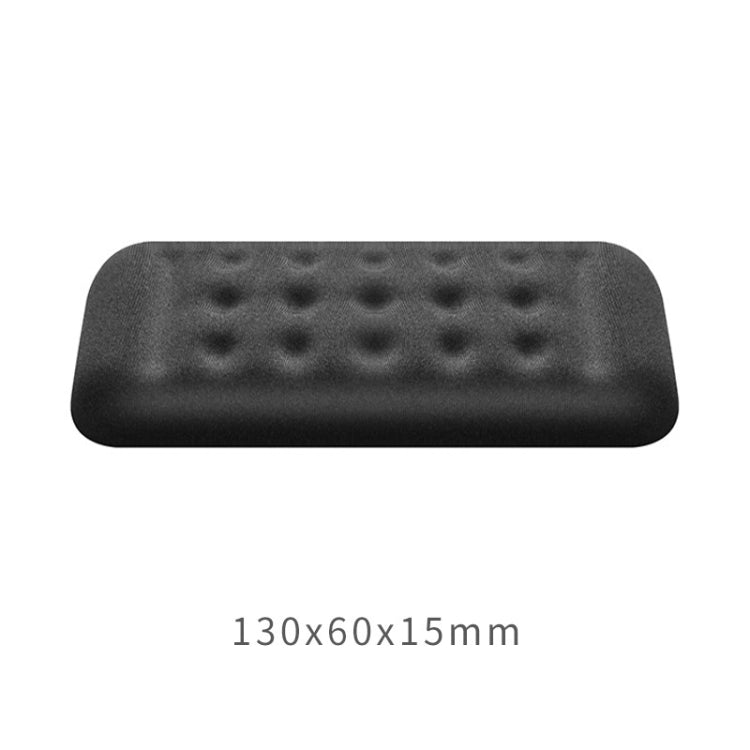 Tapis de souris gaming avec repose-poignet en mousse noire