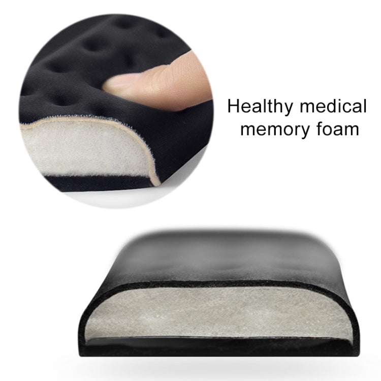 Tapis de souris gaming avec repose-poignet en mousse noire