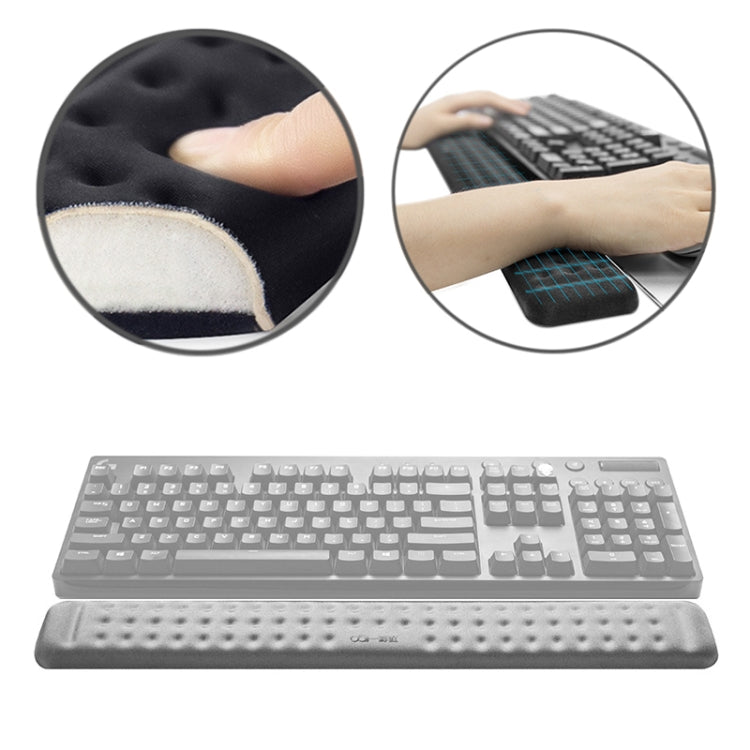 Gaming mouse pad with L foam wrist rest