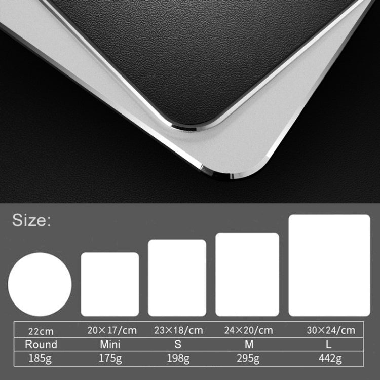 Tapis de souris gaming antidérapant en aluminium mini