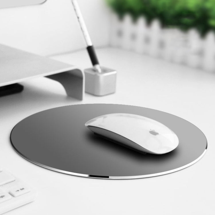 Circular Anti-Slip Aluminum Gaming Mouse Pad