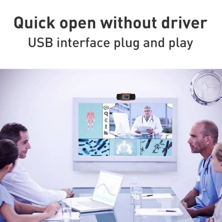 Webcam 720P USB avec microphone pour gaming et
