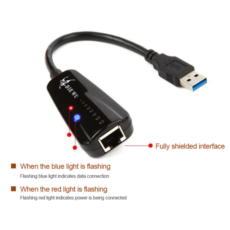 Adaptateur USB 3.0 vers Gigabit Ethernet pour PC Gaming