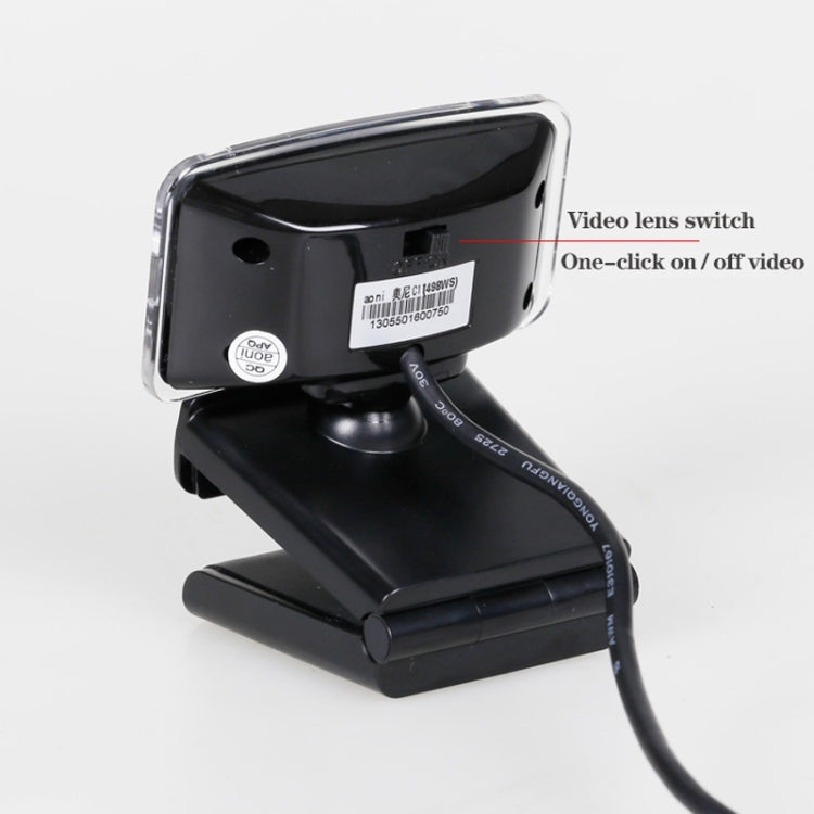 Caméra HD Aoni C11 720P pour PC avec microphone intégré