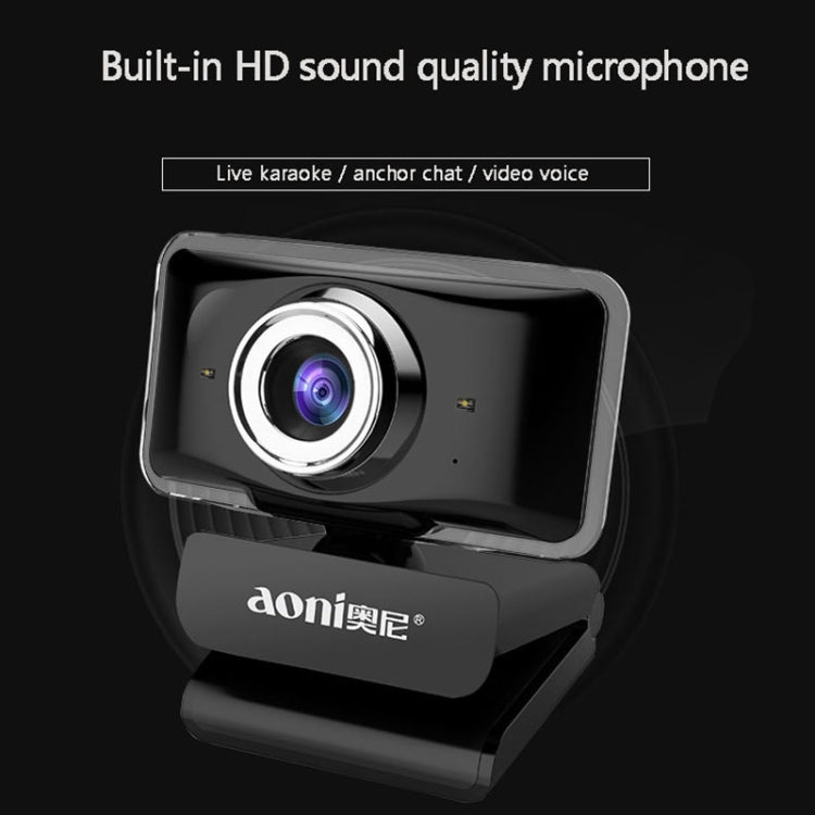 Caméra HD Aoni C11 720P pour PC avec microphone intégré
