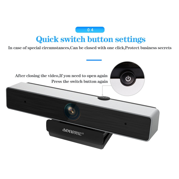 Caméra HD 1080P Aoni C90 pour PC - Accessoire Gaming Idéal