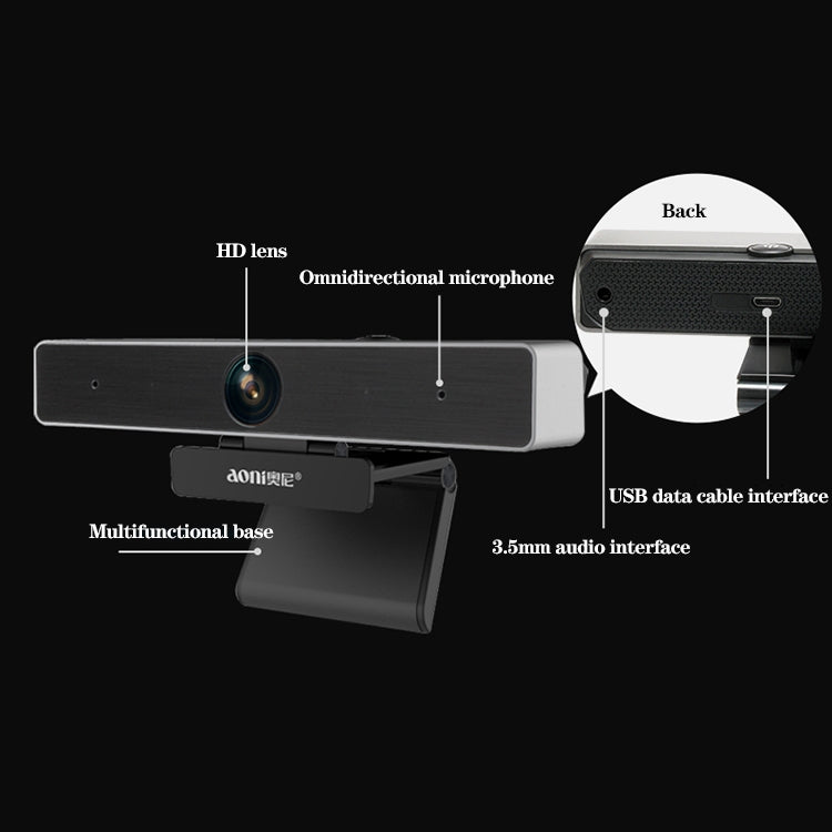 Caméra HD 1080P Aoni C90 pour PC - Accessoire Gaming Idéal