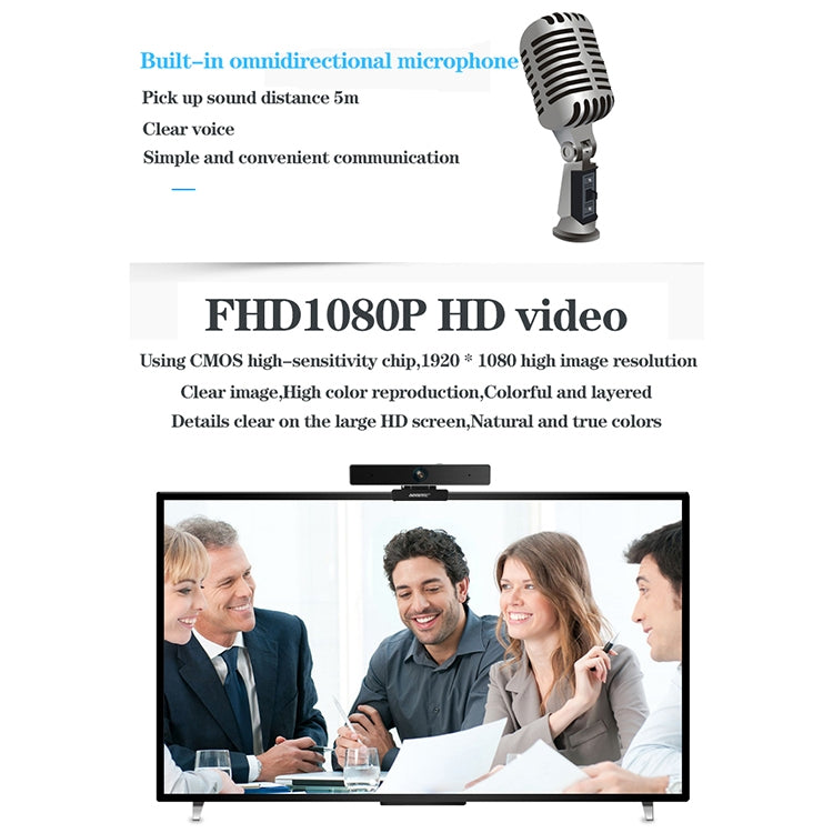 Caméra HD 1080P Aoni C90 pour PC - Accessoire Gaming Idéal